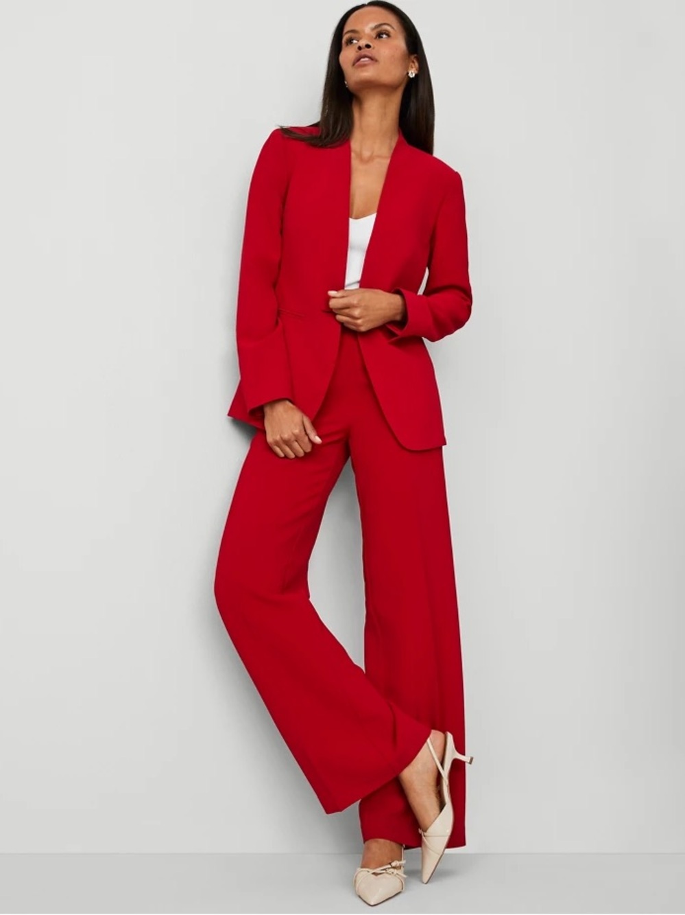 Ann Taylor The Wide-leg Pant In Fluid Crepe 837225